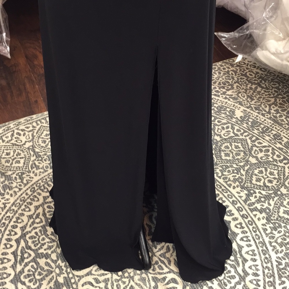 NWT SPARKLY STARBURST BLACK GOWN - Picture 4 of 7